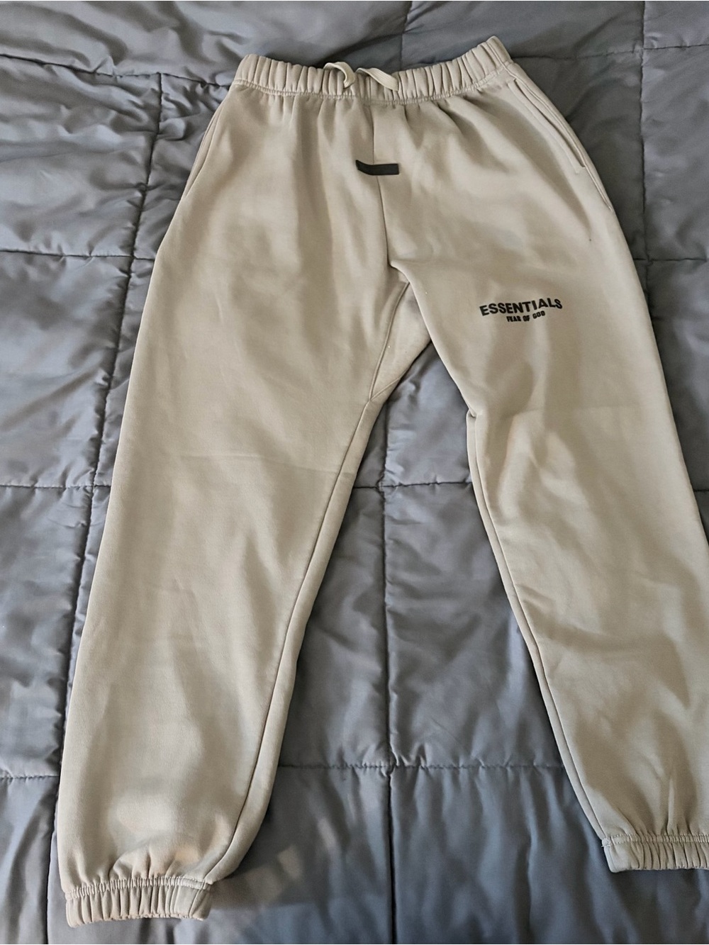 Essentials Fear of God Men's Cream Jogger Sweatpants
